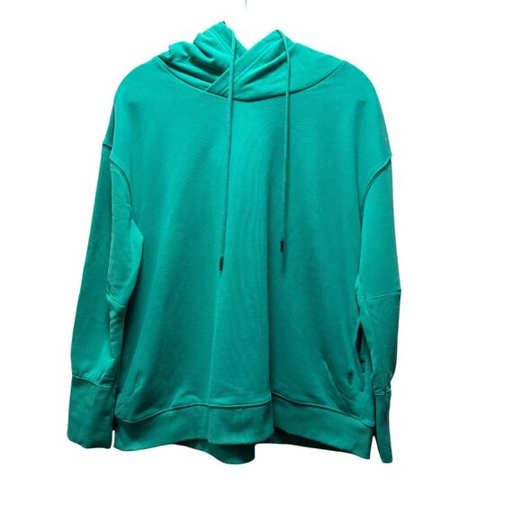 Free People Movement Double Overtime Hoodie Size L Green Casual Pullover - Picture 6 of 11